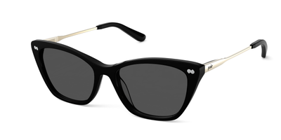 The Wanda - Black Acetate Gold Metal Sun - Thumbnail1 - Pair Eyewear