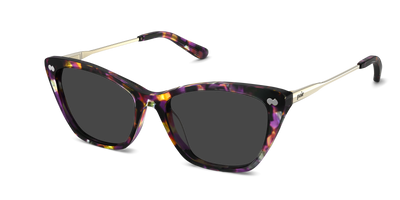 The Wanda - Purple Confetti Tortoise Acetate Gold Metal Sun - Thumbnail1 - Pair Eyewear