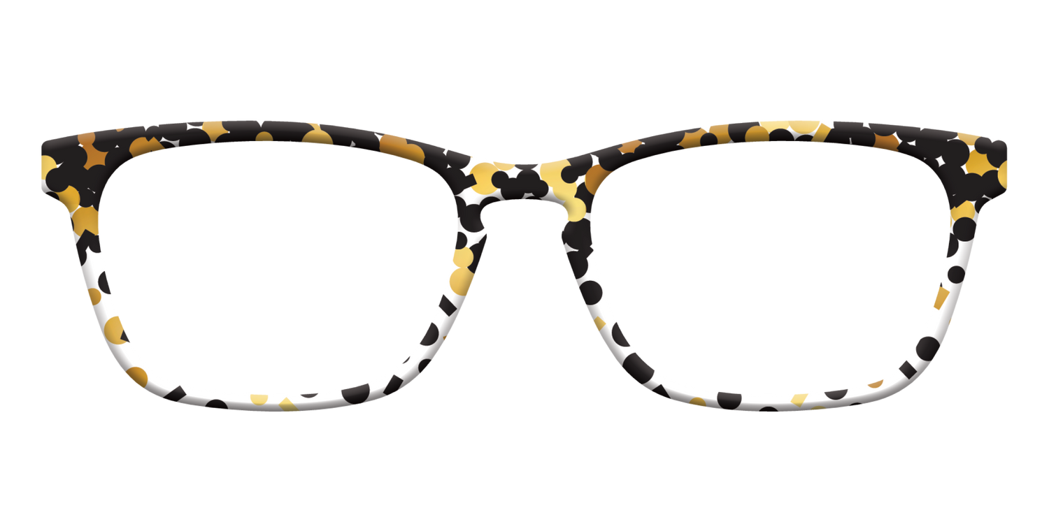 The Gold Confetti - Front Top Image - Pair Eyewear