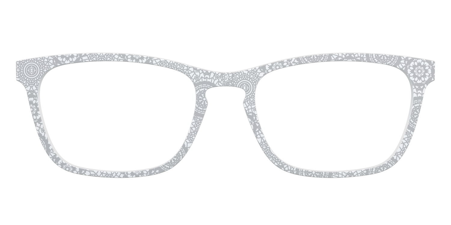 The Pale Gray Medallion Lace - Front Top Image - Pair Eyewear
