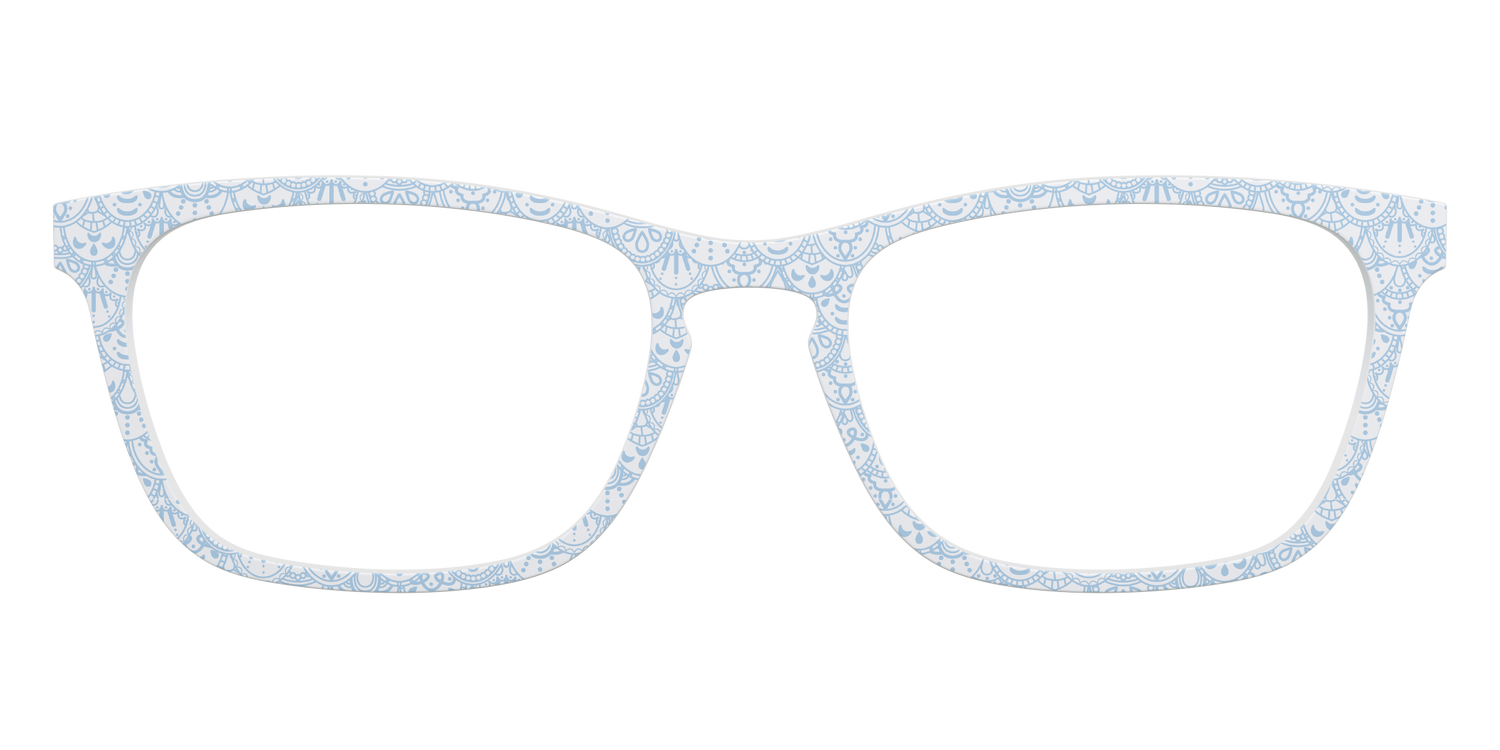 The Something Blue Scallop Lace - Front Top Image - Pair Eyewear