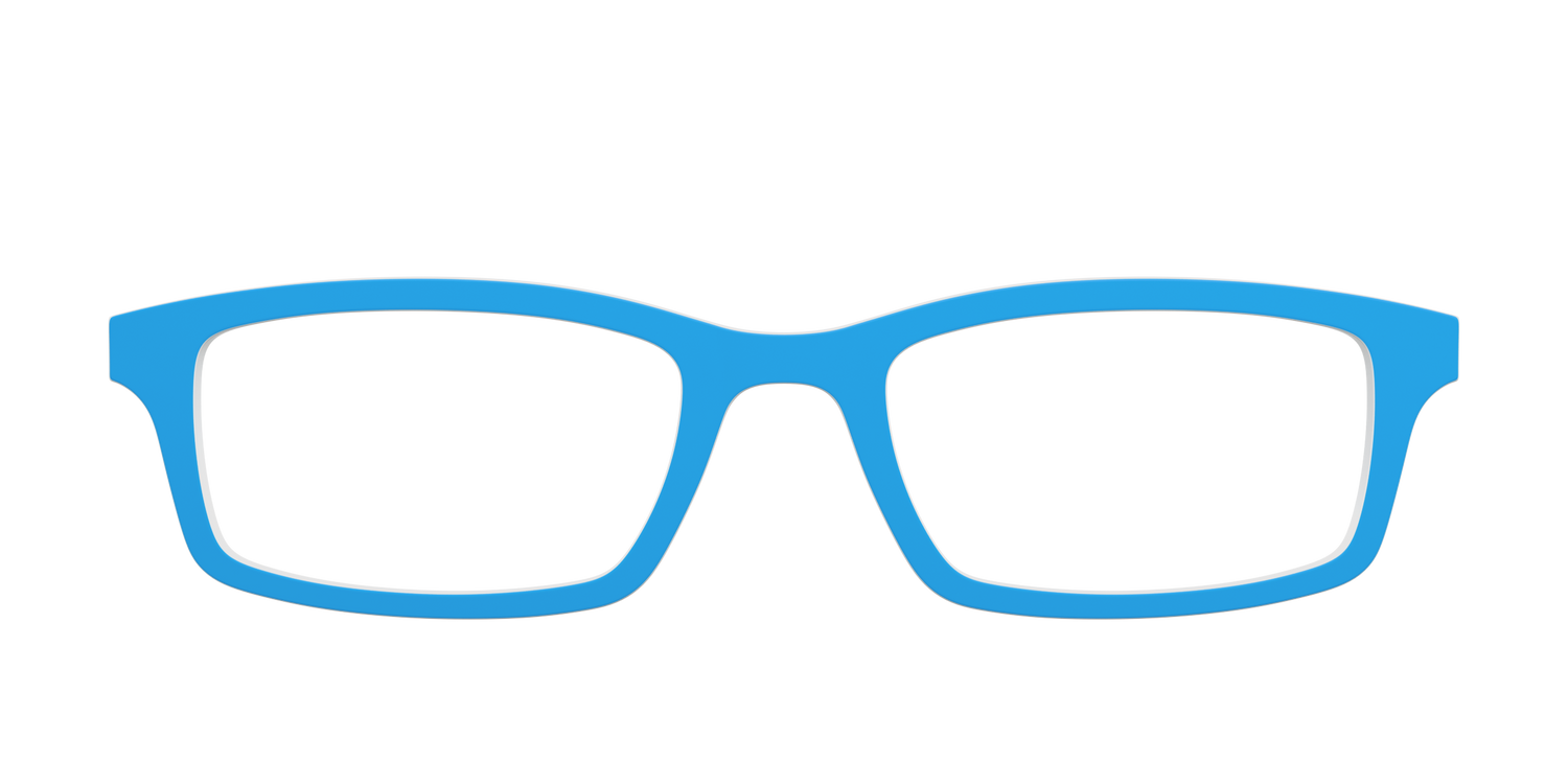 The Neon Blue - Front Top Image - Pair Eyewear