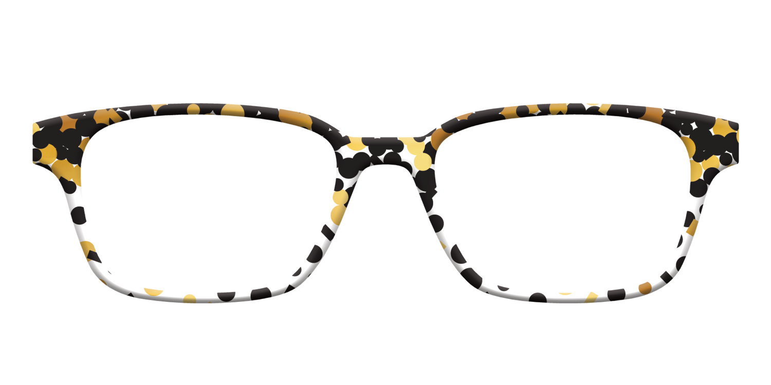 The Gold Confetti - Front Top Image - Pair Eyewear