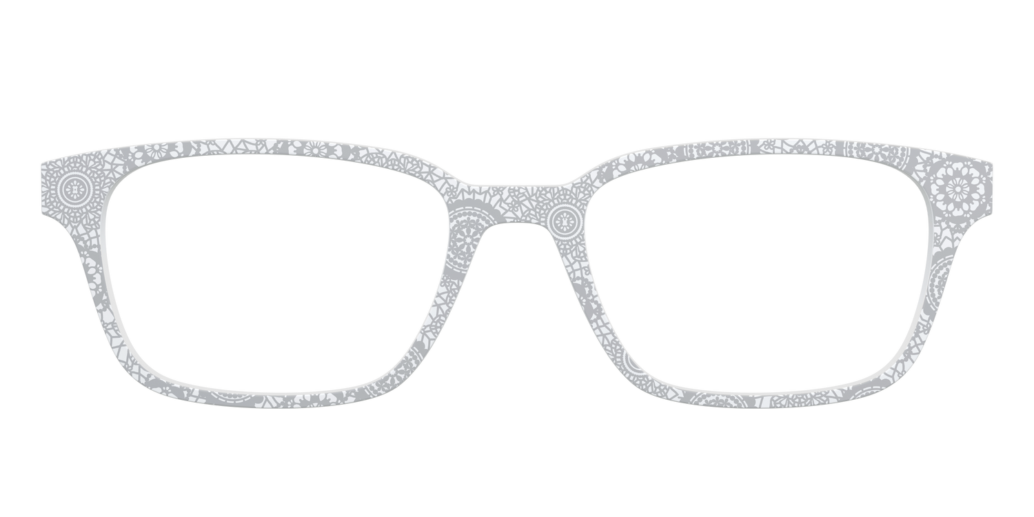The Pale Gray Medallion Lace - Front Top Image - Pair Eyewear