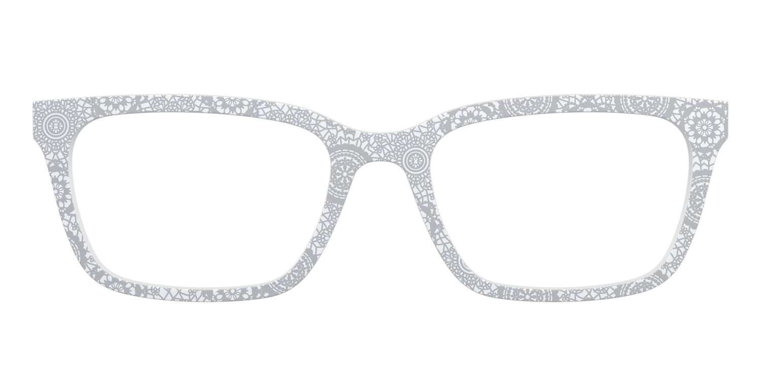 The Pale Gray Medallion Lace - Front Top Image - Pair Eyewear