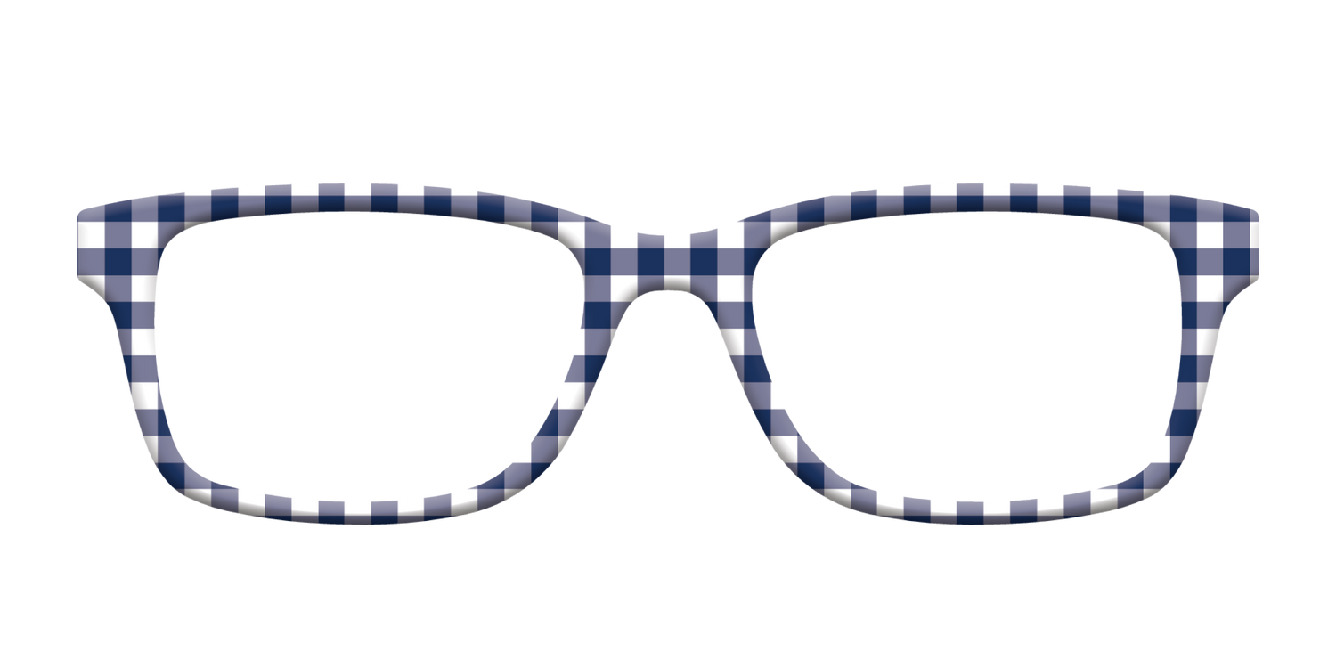 The Navy Gingham - Front Top Image - Pair Eyewear
