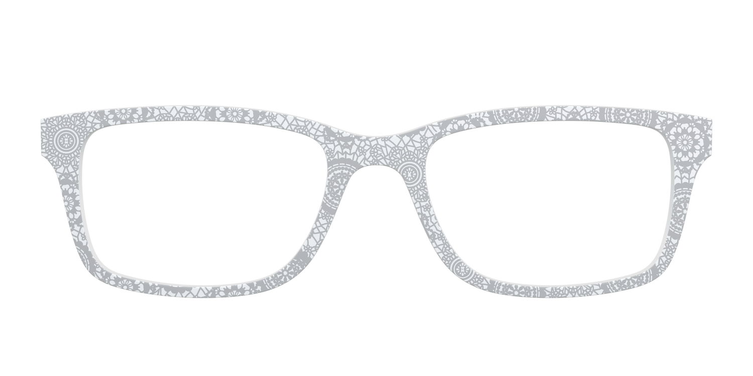 The Pale Gray Medallion Lace - Front Top Image - Pair Eyewear
