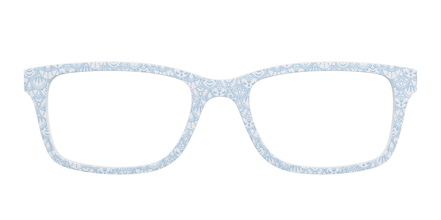 The Something Blue Scallop Lace - Front Top Image - Pair Eyewear