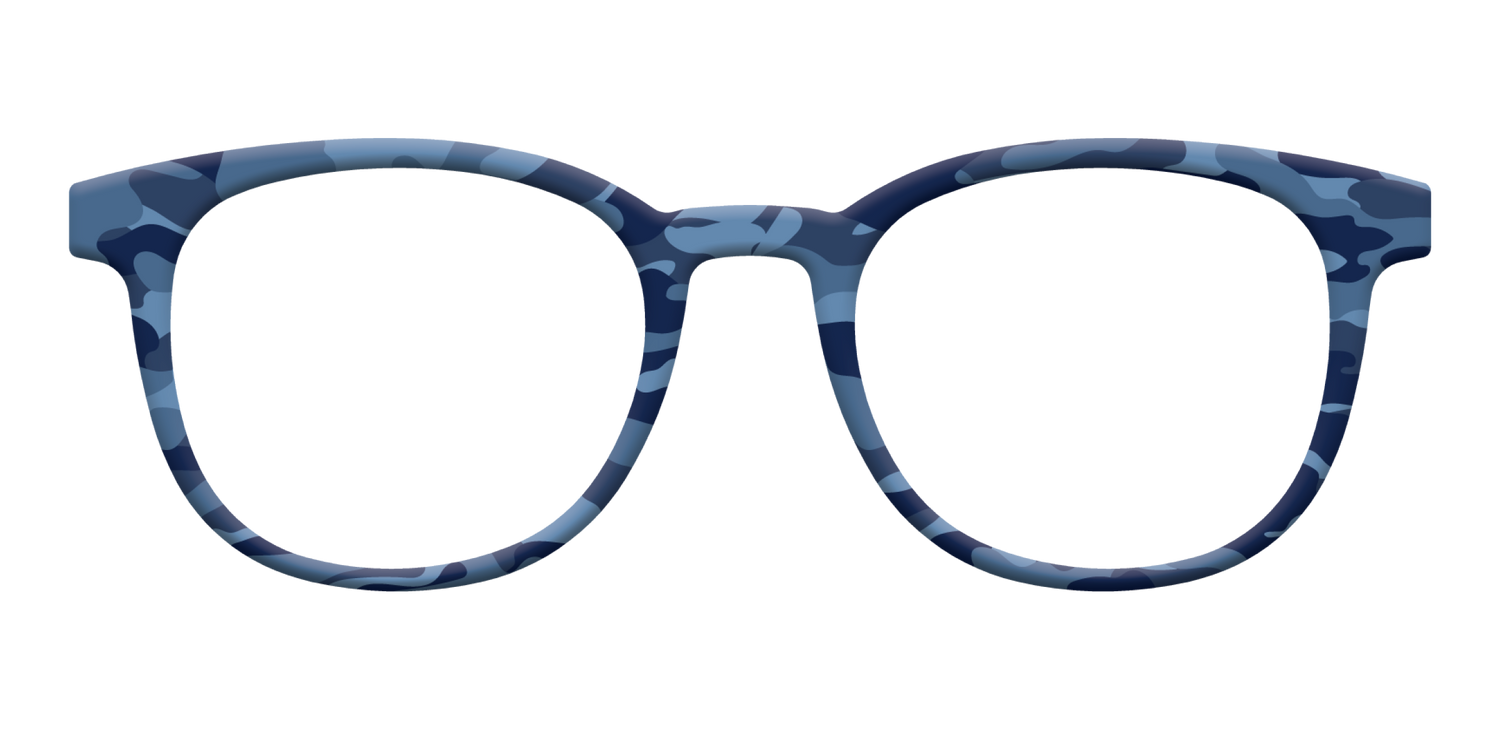 The Blue Camo - Front Top Image - Pair Eyewear