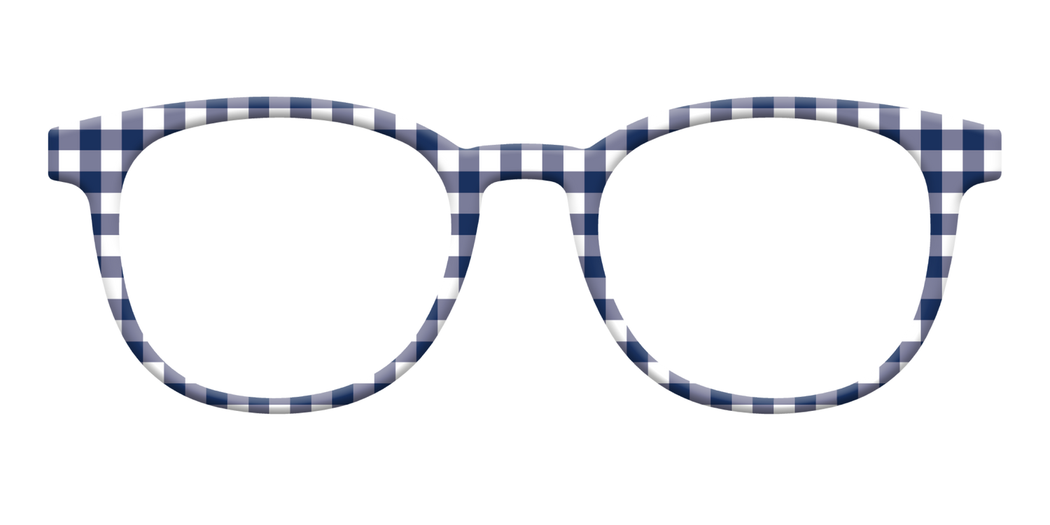 The Navy Gingham - Front Top Image - Pair Eyewear
