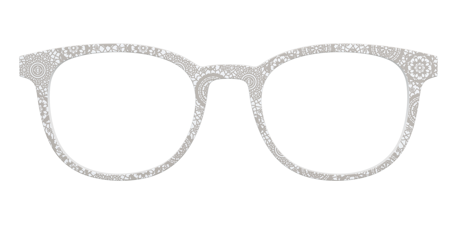 The Taupe Medallion Lace - Front Top Image - Pair Eyewear
