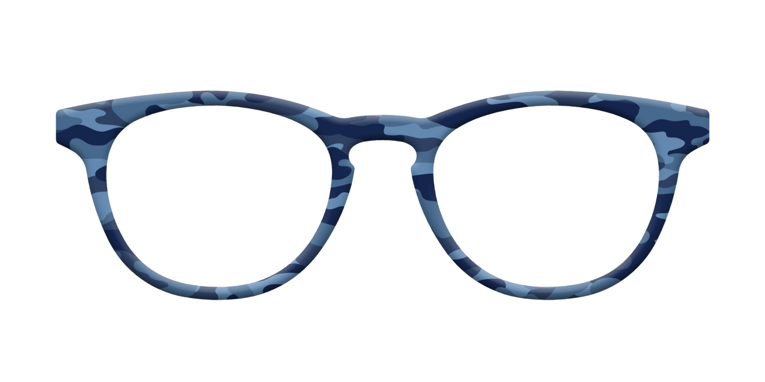 The Blue Camo - Front Top Image - Pair Eyewear