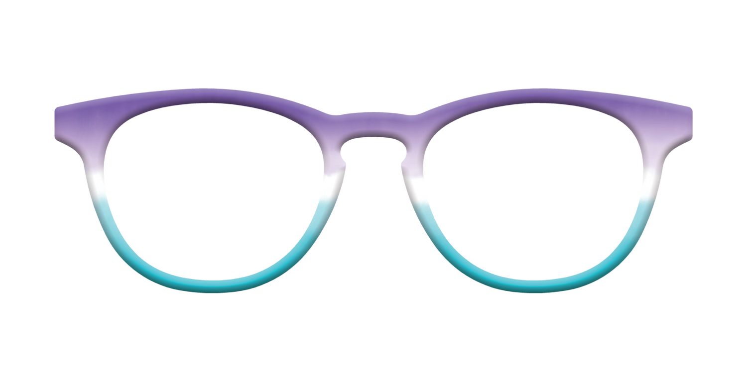 The Purple Dip Dye - Front Top Image - Pair Eyewear
