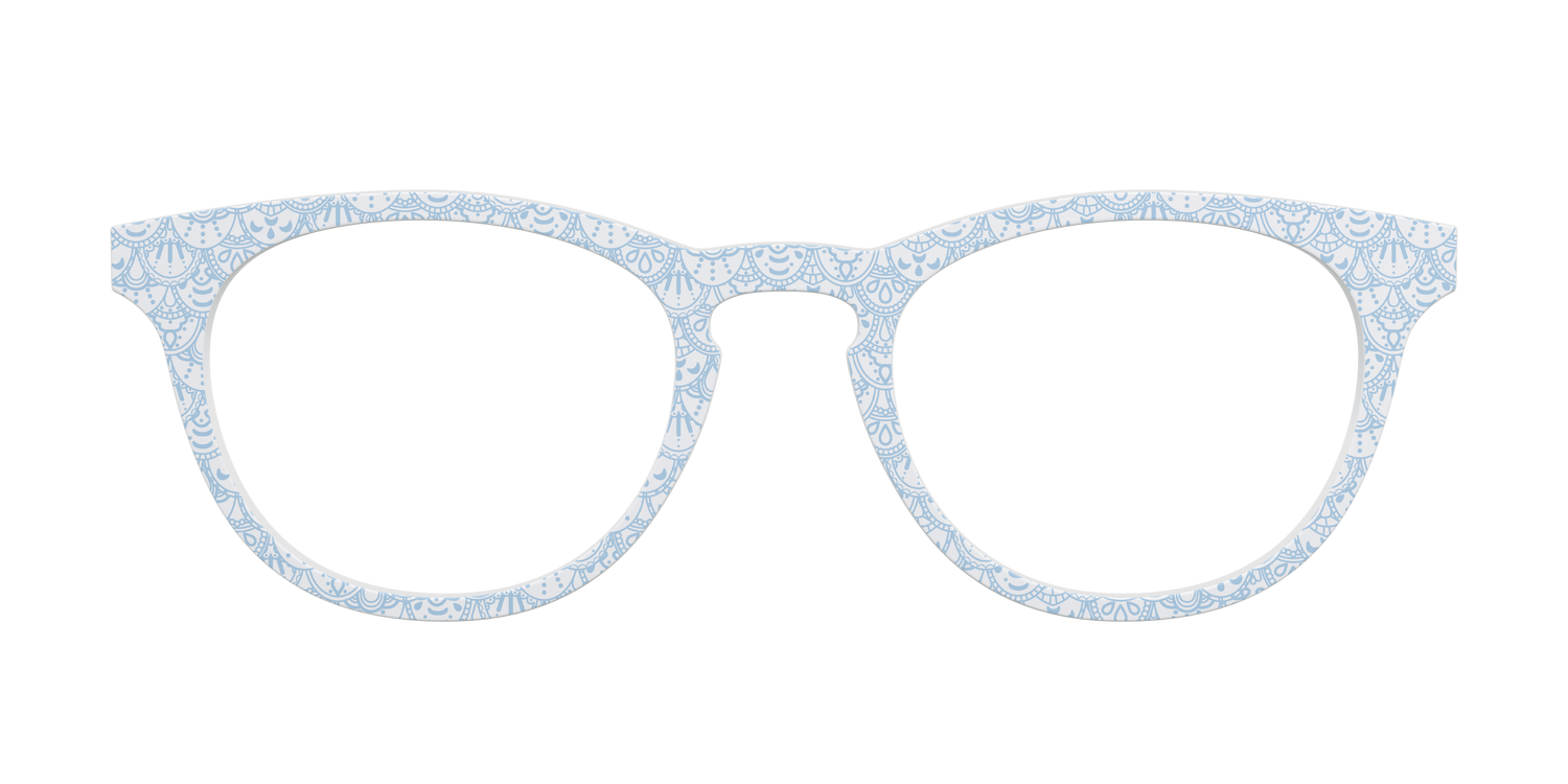 The Something Blue Scallop Lace - Front Top Image - Pair Eyewear