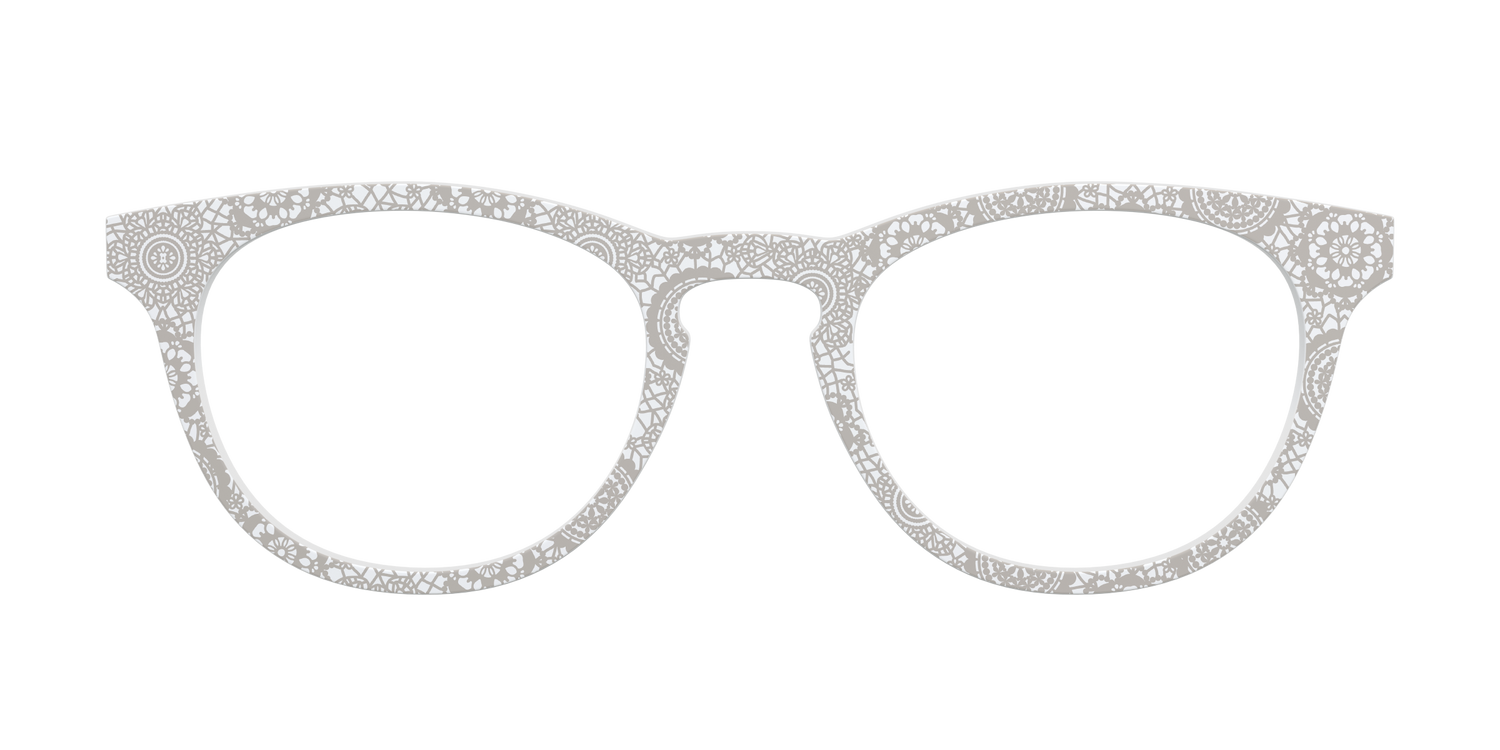 The Taupe Medallion Lace - Front Top Image - Pair Eyewear