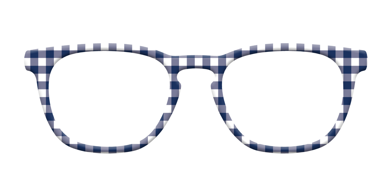 The Navy Gingham - Front Top Image - Pair Eyewear
