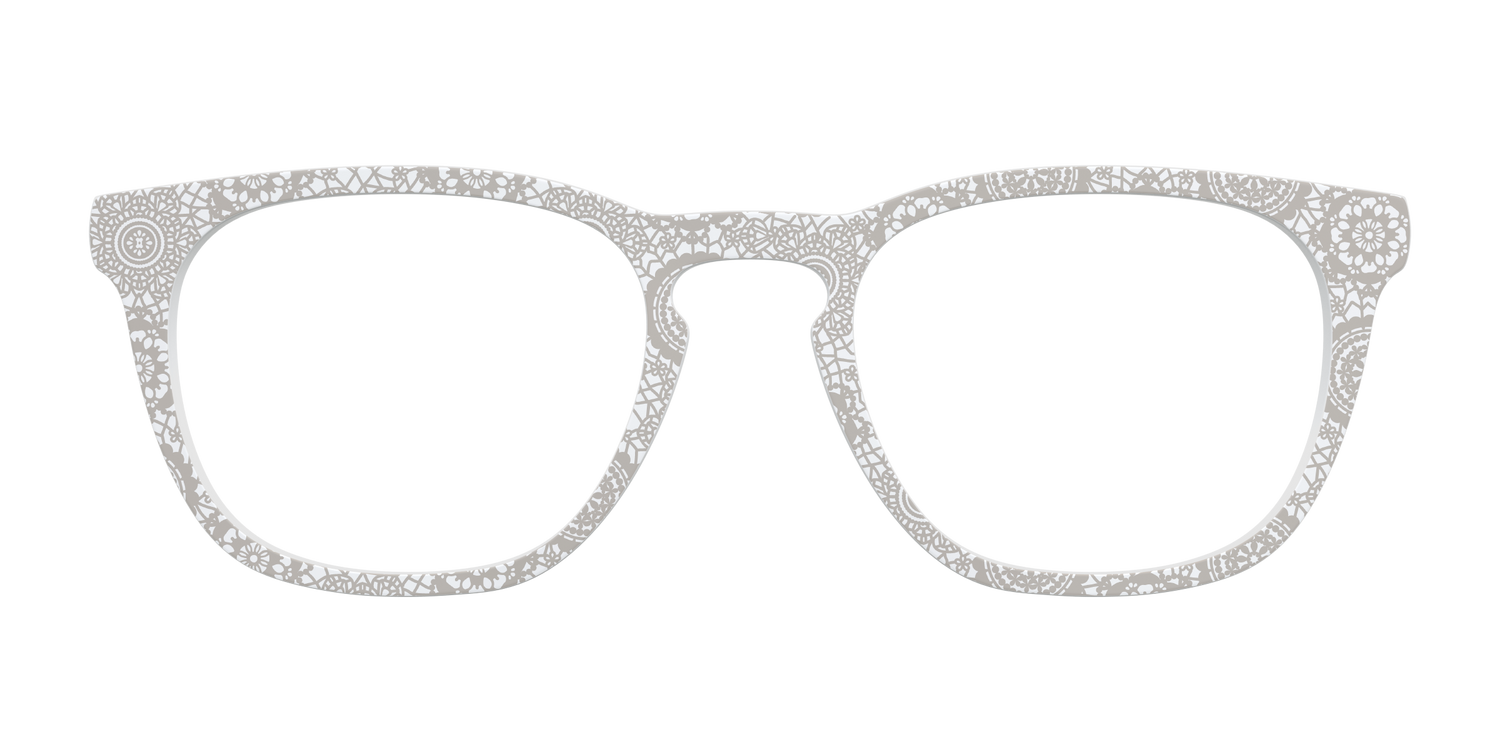 The Taupe Medallion Lace - Front Top Image - Pair Eyewear